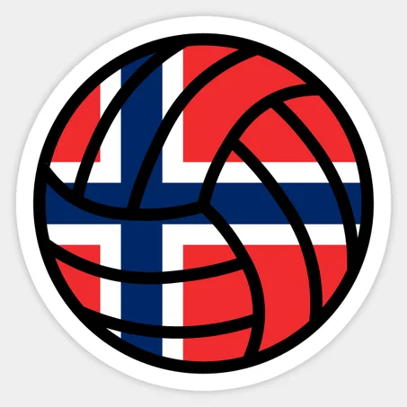 Norwegian Volleyball Sticker