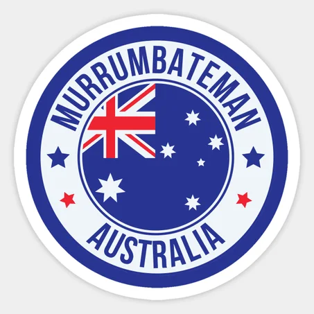 Murrumbateman, Australia, Celebrate Your Hometown with Blue Aussie City Sticker
