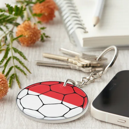 Monaco Football Keychain