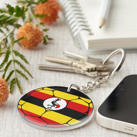 Uganda Football Keychain