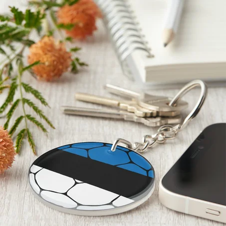 Estonia Football Keychain