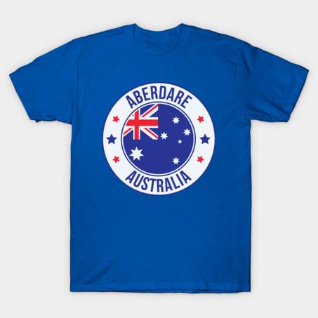 Aberdare, Australia, Celebrate Your Hometown with Blue Aussie City T-Shirt