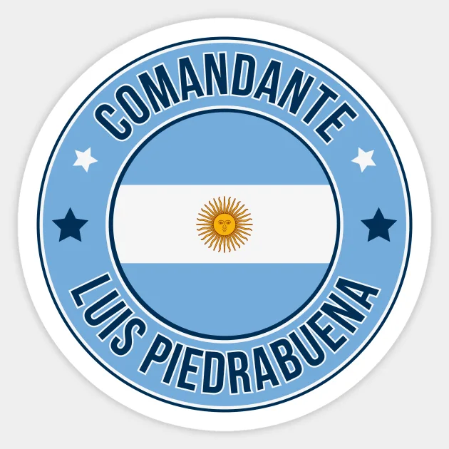 Comandante Luis Piedrabuena Sticker - Vibe City Designs