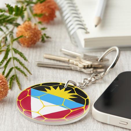 Antigua and Barbuda Football Keychain