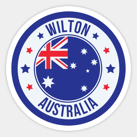 Wilton, Australia, Celebrate Your Hometown with Blue Aussie City Sticker