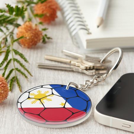 Philippines Football Flag Keychain