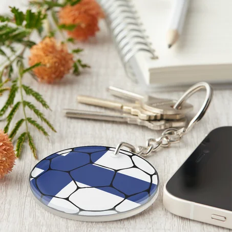 Finland Football Keychain