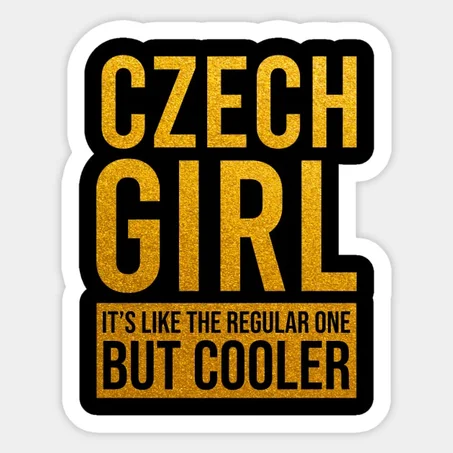 Czech girl funny Sticker