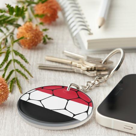 Yemen Football Flag Keychain