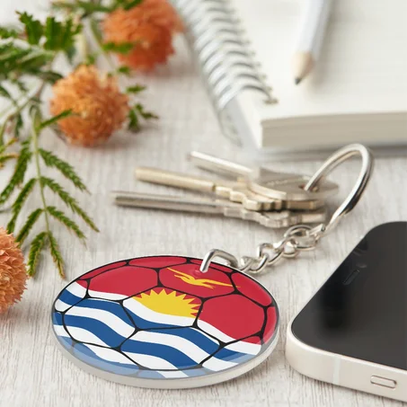 Kiribati Football Keychain