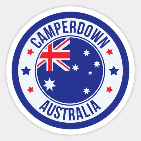 Camperdown, Australia, Celebrate Your Hometown with Blue Aussie City Sticker