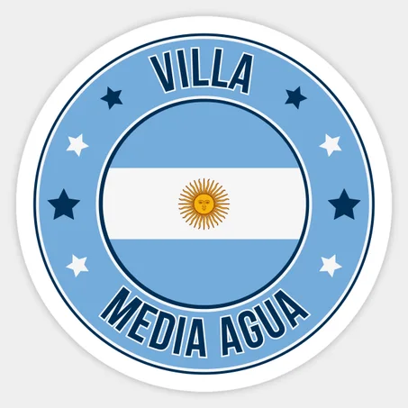 Villa Media Agua Sticker