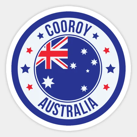 Cooroy, Blue Australia Sticker