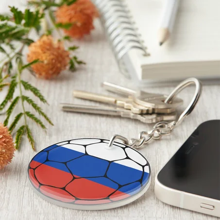 Russia Football Keychain