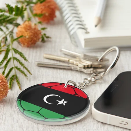 Libya Football Keychain