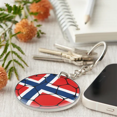 Norway Football Keychain