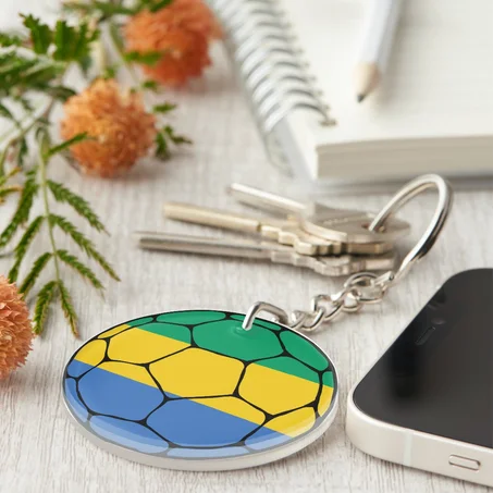 Gabon Football Keychain