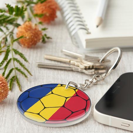 Romania Football Keychain