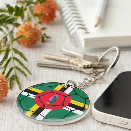 Dominica Football Keychain