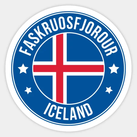 Faskruosfjorour Sticker