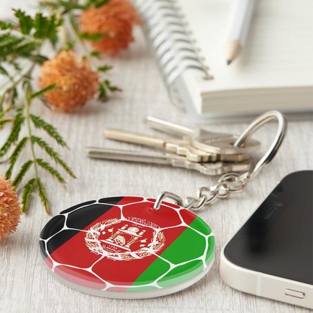 Afghanistan Football Keychain