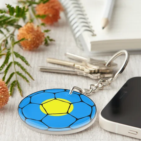 Palau Football Flag Keychain