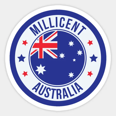 Millicent, Blue Australia Sticker