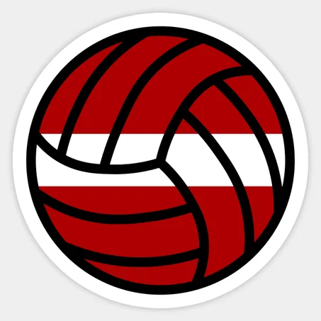 Latvian Volleyball Sticker
