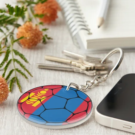 Mongolia Football Keychain