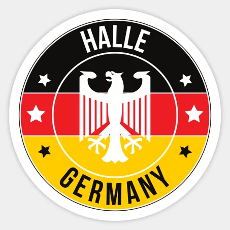 Halle Germany Sticker