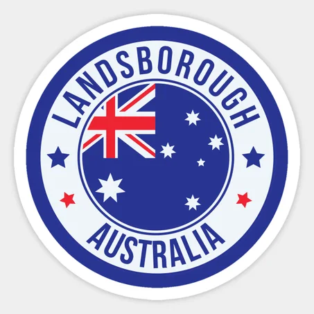 Landsborough, Blue Australia Sticker