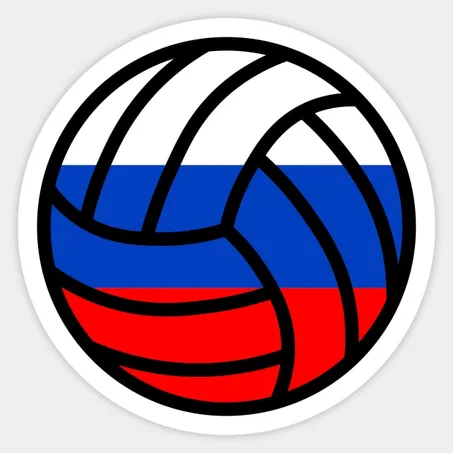Russian Volleyball Sticker