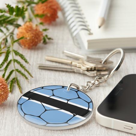 Botswana Football Keychain