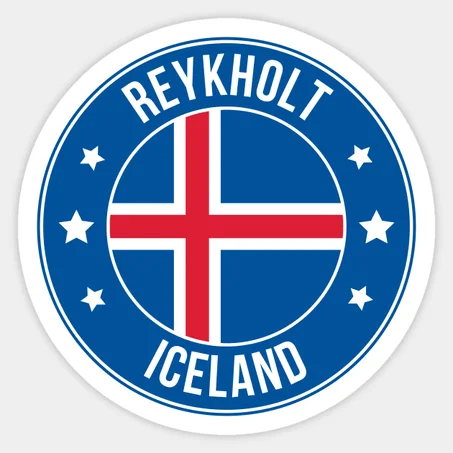 Reykholt Iceland Sticker