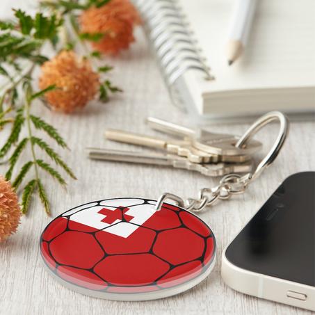 Tonga Football Flag Keychain