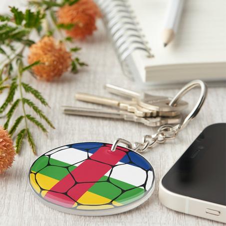Central African Republic Football Keychain