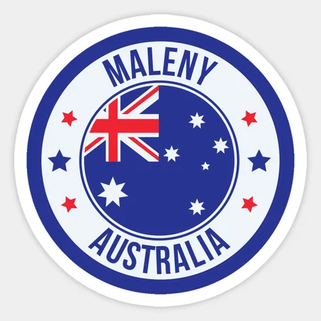 Maleny, Blue Australia Sticker