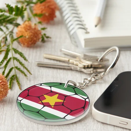 Suriname Football Keychain