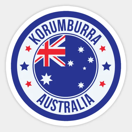 Korumburra, Blue Australia Sticker