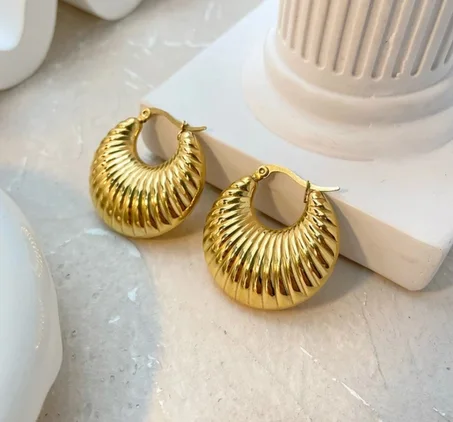 Boucle d'oreilles en acier inoxydable