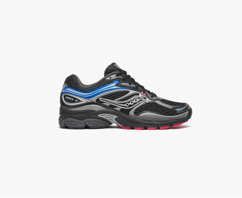Saucony ProGrid Omni 9    Noir-Bleu/Multi-couleur