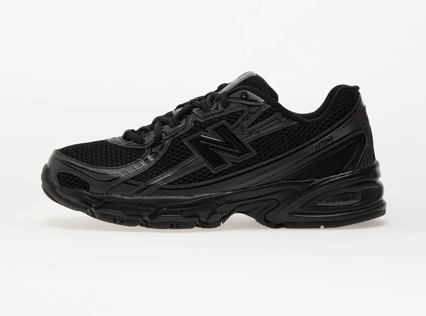 New Balance 740   Noire/Ciment-Noire