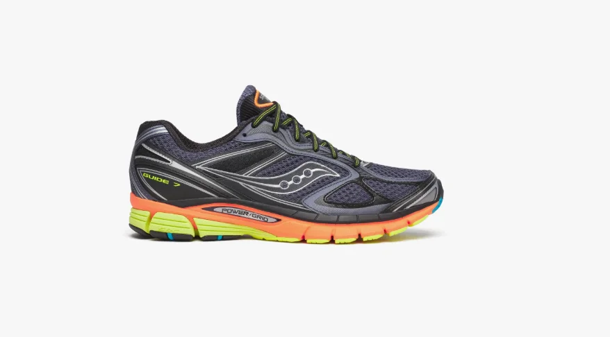 Saucony Guide 7 ProGrid NOIR-ORANGE/Multi