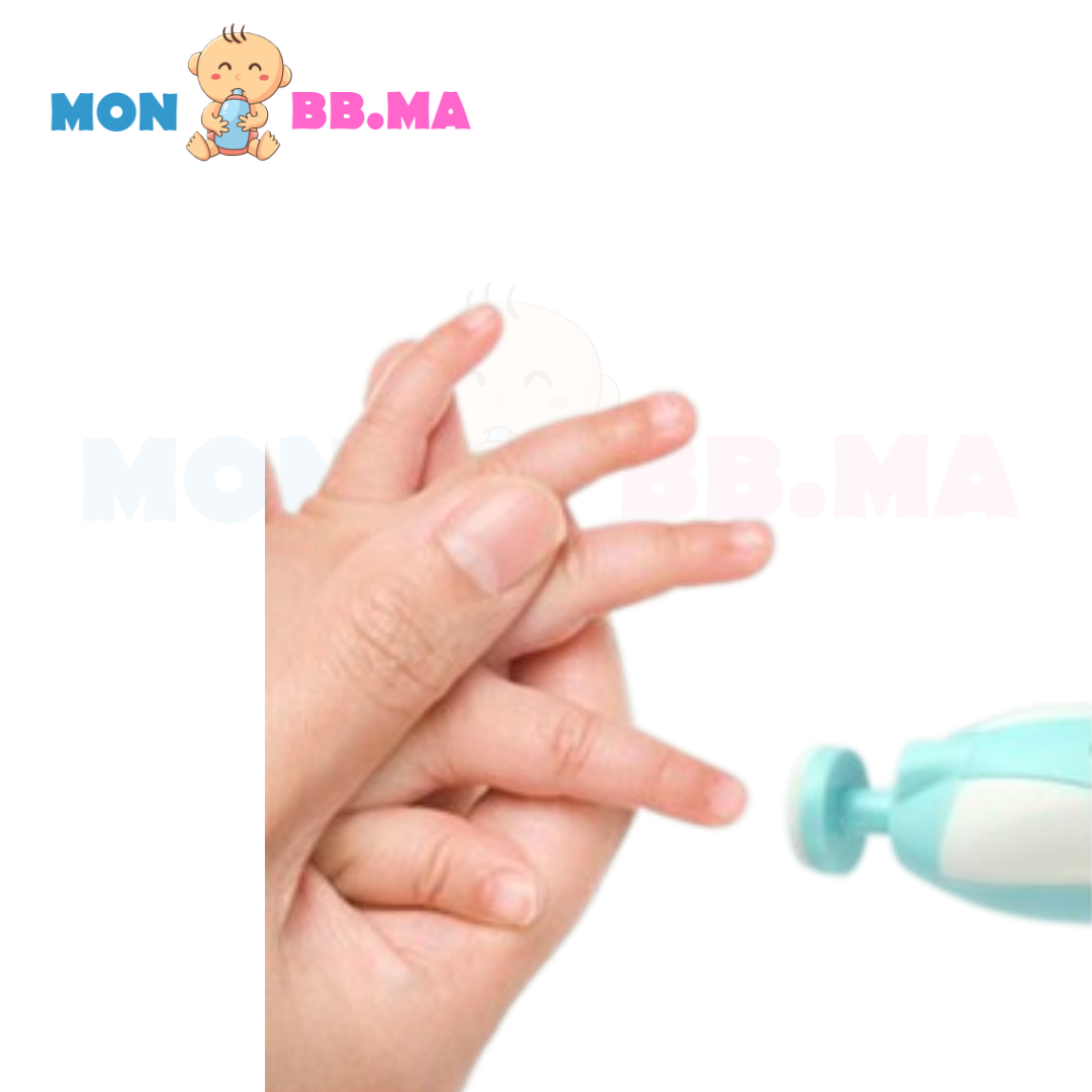 Lime à ongles pour bébé, lime à ongles électrique pour bébé avec LED