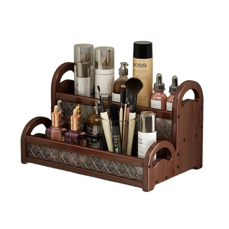 Organisateur de cosmétiques en bois