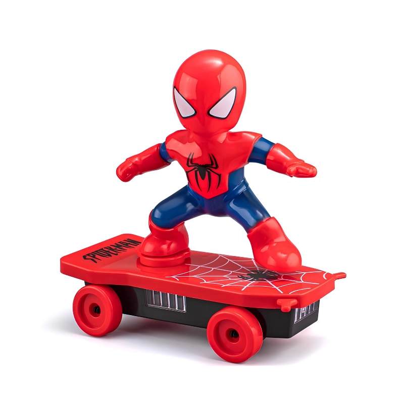Spider-Man sur skateboard
