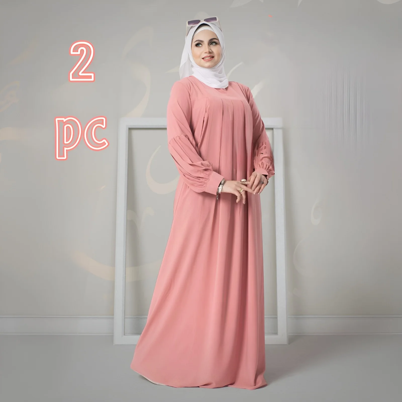 عبايات الاميرات 2 قطع بالفولار