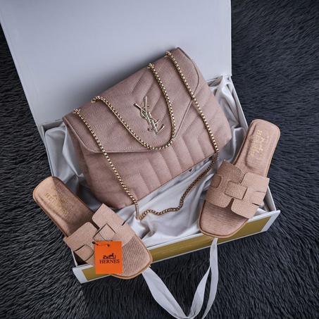 Pack sac + sandale YSL