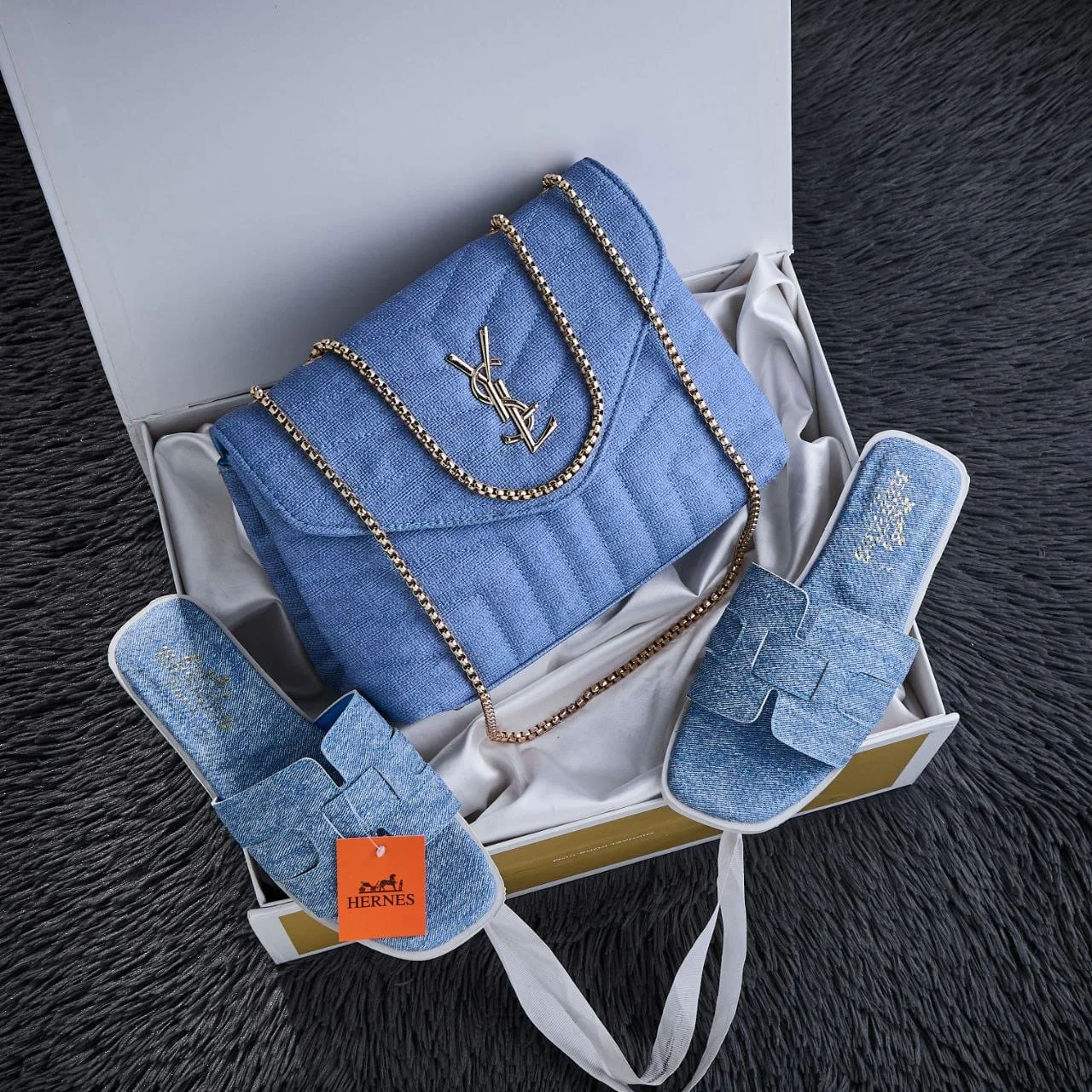 Pack sac + sandale YSL