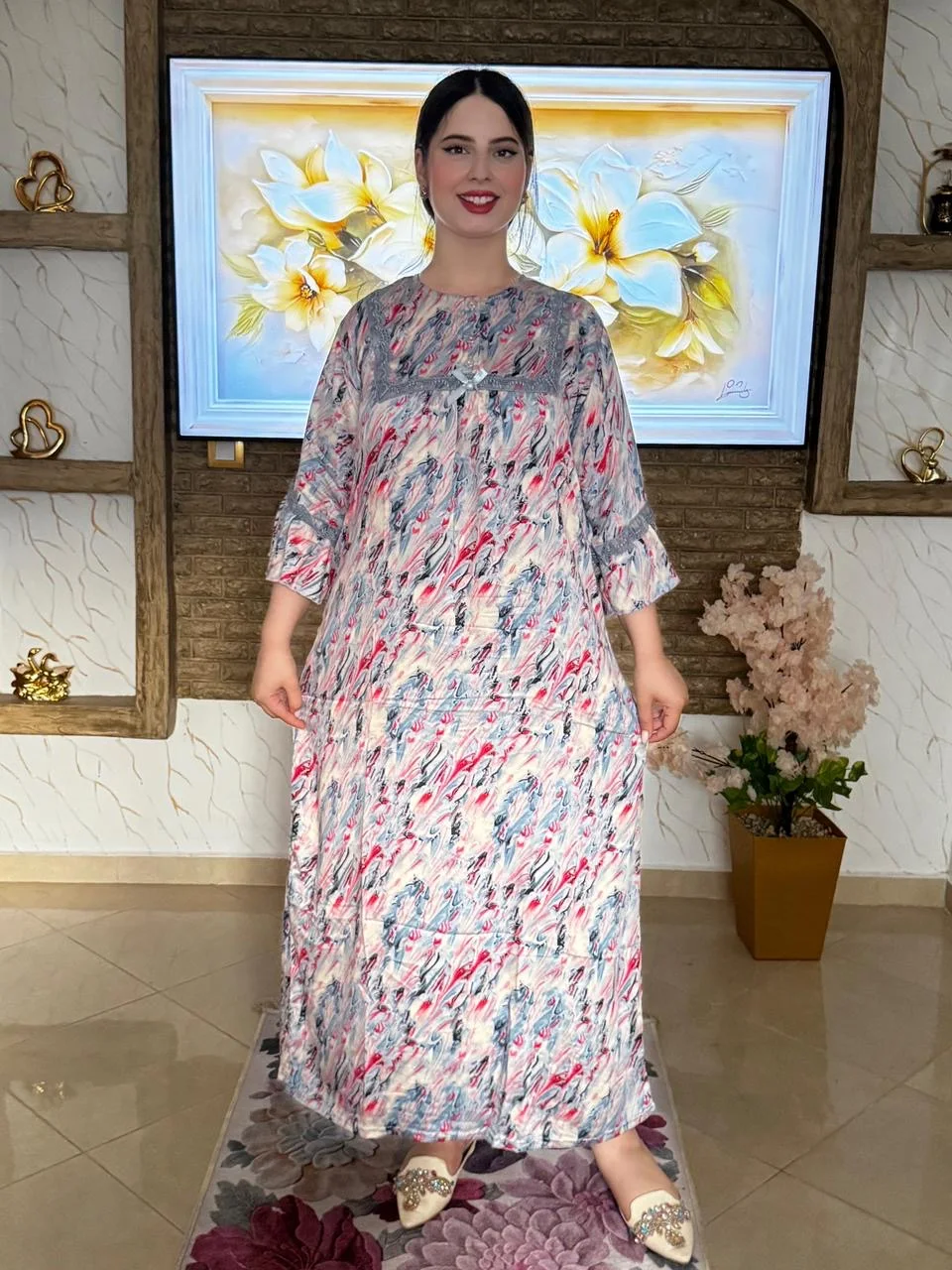 Gandoura demi manche